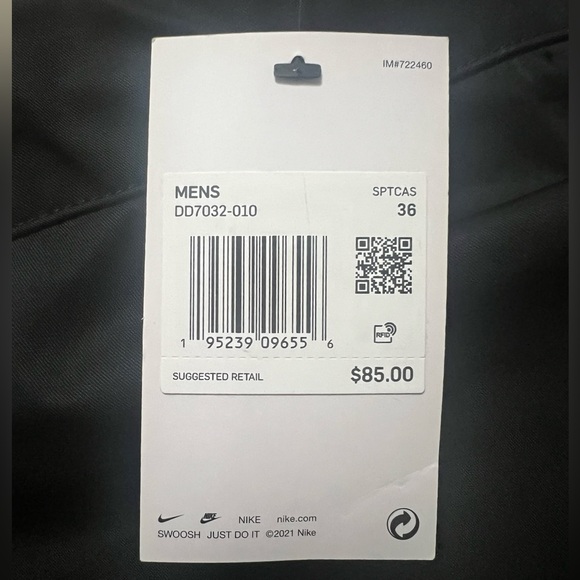 Nike Mens Sportswear Style Essentials Woven Unlined Sneaker Pants Waist 36 Black - Picture 10 of 12